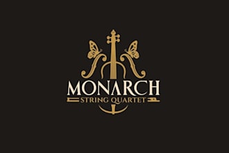 design professional string quartet logo