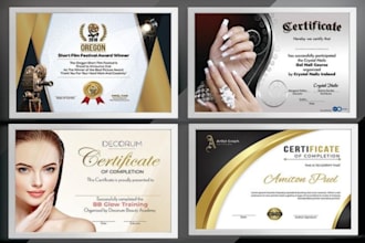 do certificate design or diploma certificate
