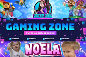 design gaming youtube twitch valorant banner business branding logo
