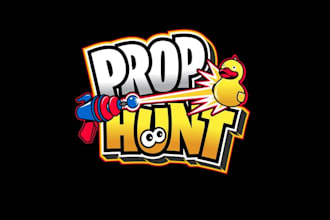 design prop hunt game mode logo
