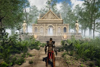 build immersive 3d game environment for metaverse, VR and mobile