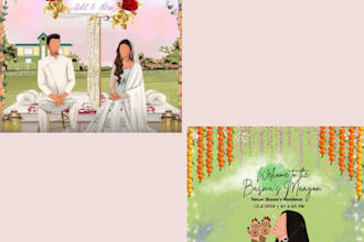 make customized pakistani and indian wedding invitation card