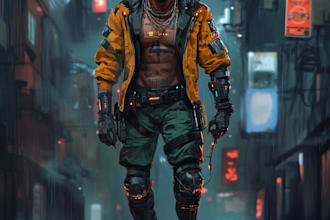 make sci fi, cyberpunk, fantasy characters or concept art
