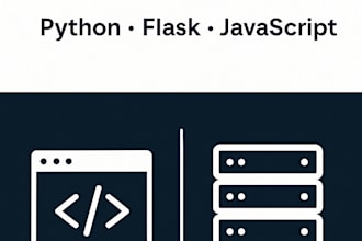 do front end and back end using python flask
