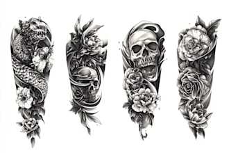 create an unique tattoo design