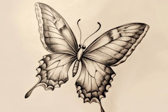 make your japanese custom tattoo design and illustration