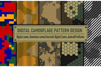 create stunning custom camouflage designs for any project