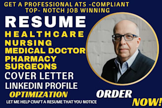write ats optimized resume for medical, doctor, nursing, surgeon and pharmacist