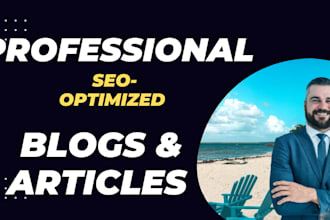 write SEO friendly blogs and articles as a native english speaker
