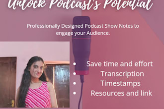 write podcast notes with clarity, consistency and impact