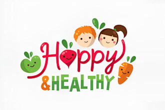 do kids baby children childcare daycare logo and any graphics design
