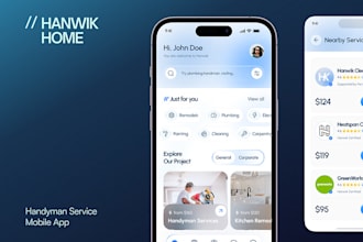 build handyman service app, home service booking app, delivery app