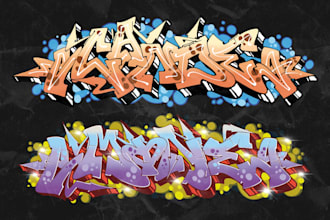 make digital graffiti custom letter for your commercial need