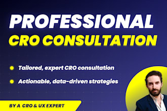 be your expert cro consultant to improve conversions with a cro consultation