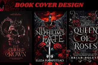 illustrate romance book cover dark fantasy gay sport gothic halloween book cover