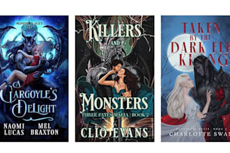 illustrate romance book cover, dark, fantasy, gay, book cover