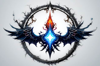 design awesome rpg fantasy or sci fi logo for you