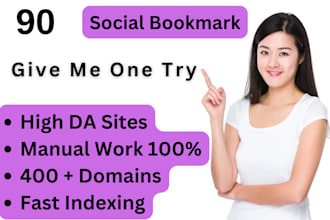 social bookmark backlinks live