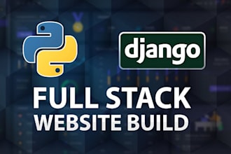 build a full stack website using python django