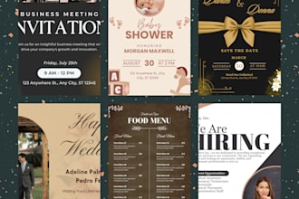 design a custom wedding birthday invitation cards