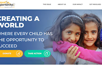 create nonprofit 501c3 website charity website donation website ngo website