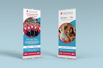 design a professional pop up roller banner for your business