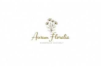 design an awesome flower line art  minimalist logo with express delivery