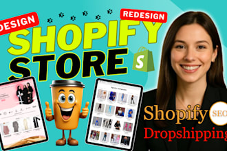 build shopify dropshipping store design shopify website shopify store redesign