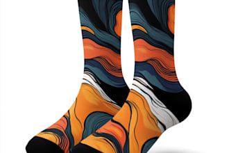 draw sublimation all type of unique socks design and pattern
