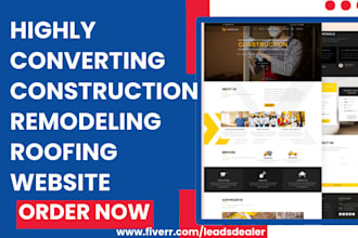design construction website remodeling roofing painting plumbing solar website