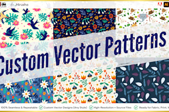 create custom vector patterns for fabric or branding