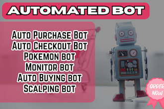 develop a lightning fast auto purchase bot for instant product checkout