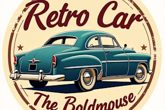 design high quality car retro vintage logo with fastest delivery