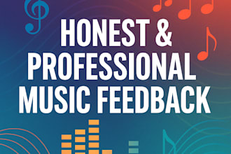 review your music and give professional feedback on it