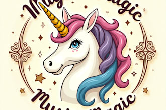 design high quality vintage unicorn logo with creative concepts