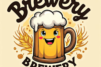 design high quality mascot brewery logo with express delivery
