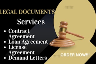 professionally draft and review legal documents and contracts