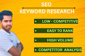 do keyword  research with competitor analysis for your website audit