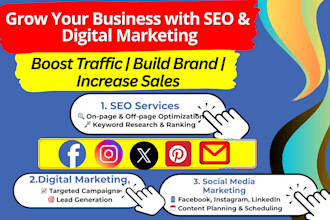 grow your business with expert SEO, digital marketing and social media marketing