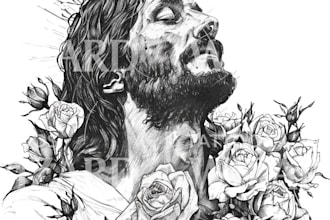 make custom tattoo designs in line art