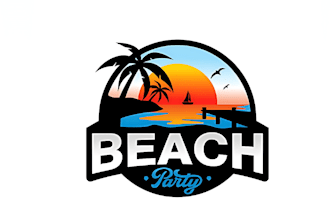 design beach landscape and lawncare logo