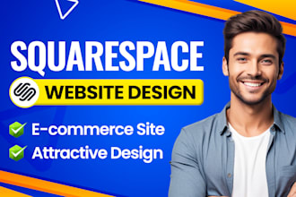 design, redesign squarespace website or build website development squarespace