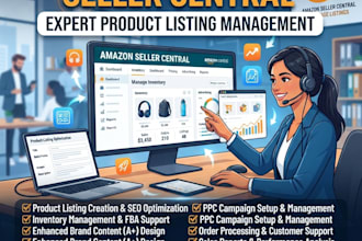 manage seller centrall and create product listing