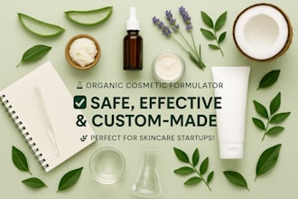 develop safe and effective formulations for your organic cosmetic products