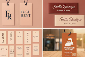 design luxury clothing label redesign clothing logo hangtag label design
