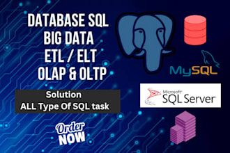 develop and optimize mysql, postgresql, teradata, ms sql queries and solutions