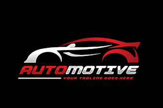 make car racing and automotive logo