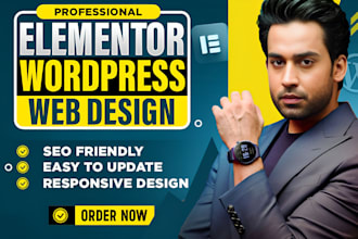 build responsive wordpress website design, house cleaning services business web