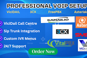 configure freepbx, asterisk, inbound outbound calls 3cx voip call center