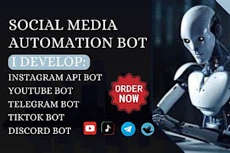 create automated reddit bot, tiktok api bot, instagram api bot, twitter x bot